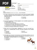 EIT - General Bio II - Final Exam - 2011