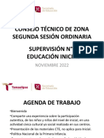 Presentación Consejo Técnico de Zona Agenda de Trabajo