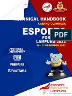 Technical Handbook ESPORTS Porporv IX Lampung 2022