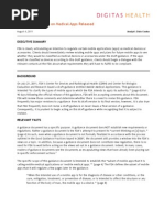 Download Regulatory Alert Medical Apps Guidance Digitas Health August 2011 by Digitas Health SN61949991 doc pdf
