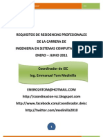 Requisitos de Residencias Profesionales 2011