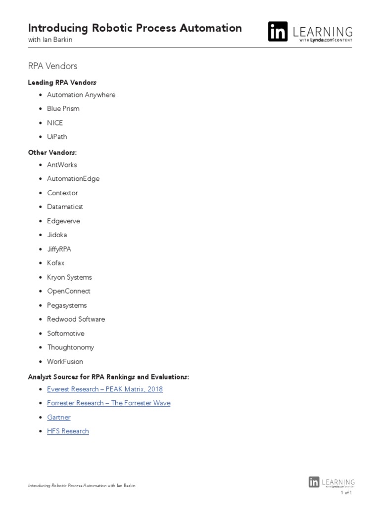 02 05 RPA Vendors PDF
