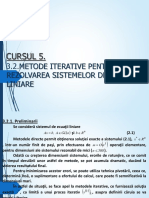 CURSUL 5. Metode Iterative PT Rez Sist Ec Liniare