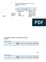 Cost Breakdown Template