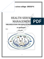 Health Service Management Group Assigent