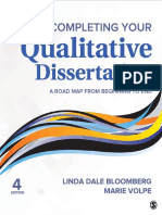Completing Your Qualitative Dissertation A Road Map From Beginning To End (Linda Dale Bloomberg Marie F. Volpe)