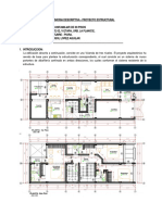 Vivienda tres pisos estructura muros albañilería