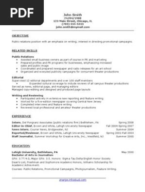Functional Resume