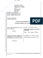 United States District Court Central District of California: Stipulation Regarding Taxation of Costs and Order Thereon