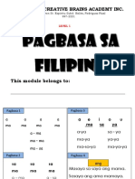 Level 1 Pagbasa Sa Filipino