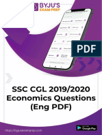 SSC CGL 2019 2020 Economics Questions Eng PDF 81