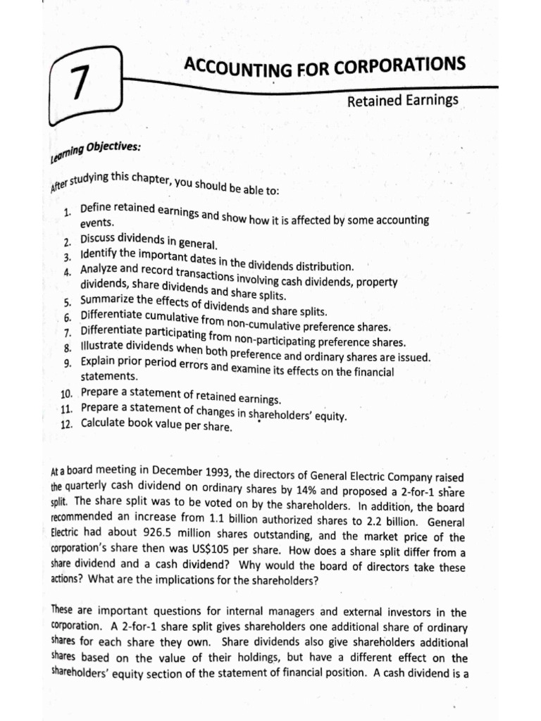 Corporation Retained Earnings PDF