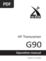 Xiegu G90 NEW User Manual V4.1_Digital Version_20210630