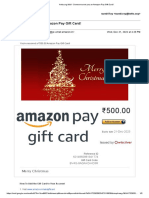 Amazon 3 Vouchers