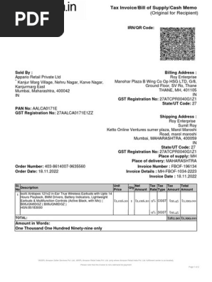 Amazon Invoice 