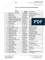 Lista Coordonatori Rezidentiat Octombrie 2021