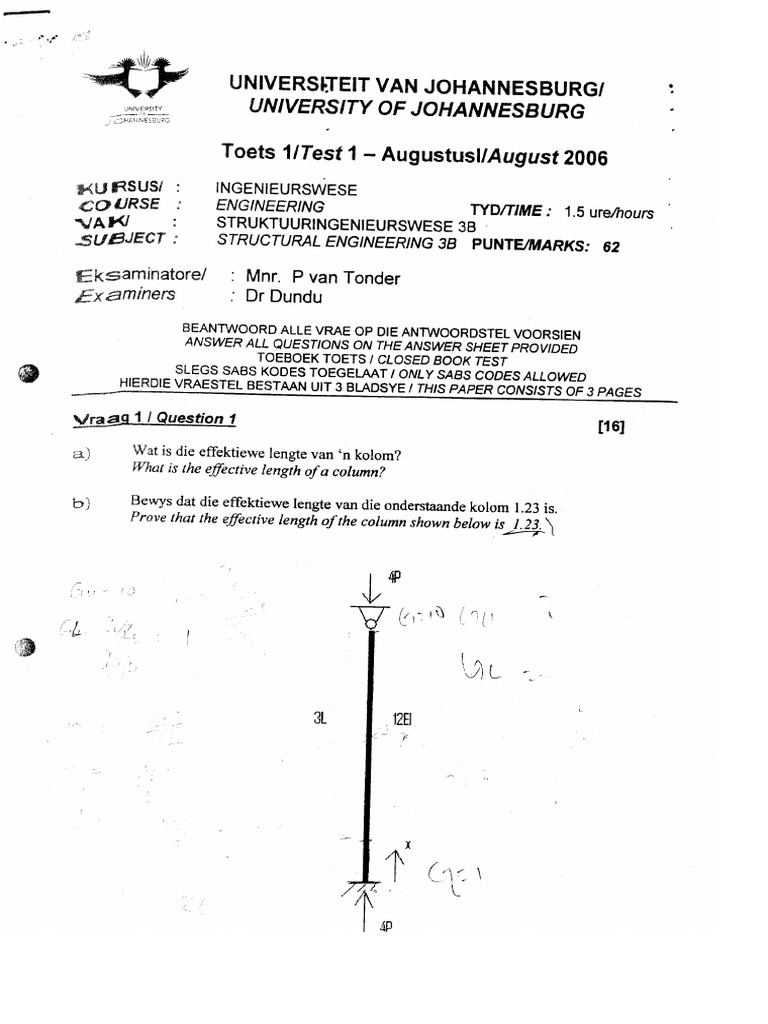 Structures Notes 3 | PDF