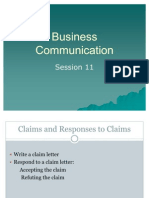 BC Session 11 Claims and Responses Aug 2011
