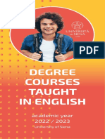 University Siena English Courses Degrees 2022-23