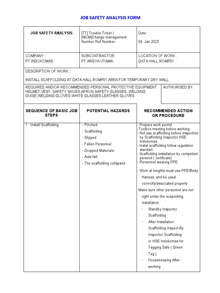 Job Safety for Construction Teams | PDF | Personal Protective Equipment ...