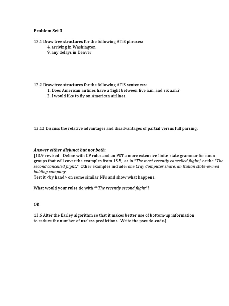 Problem Set 3 And 4 Pdf
