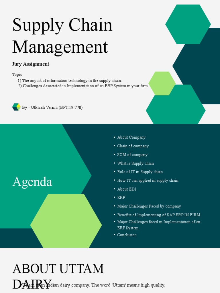 Supply Chain Management Project PDF Supply Chain Enterprise