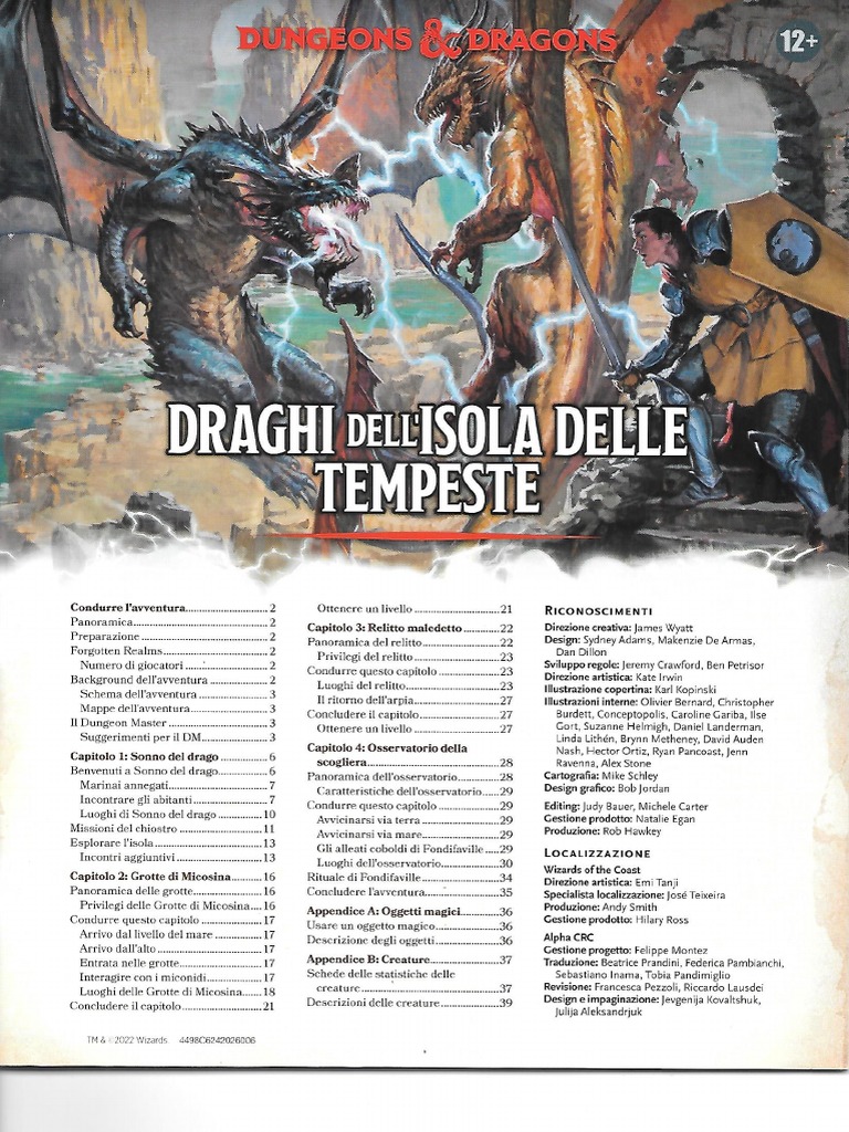 D&D Scatola Iniziale: I Draghi Dell'Isola Delle Tempeste - Gioco Di Ruolo Per 2-6 Giocatori, Avventura Livelli 1-3 - 5
