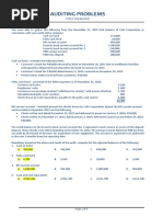 Auditing Problems: First Preboard