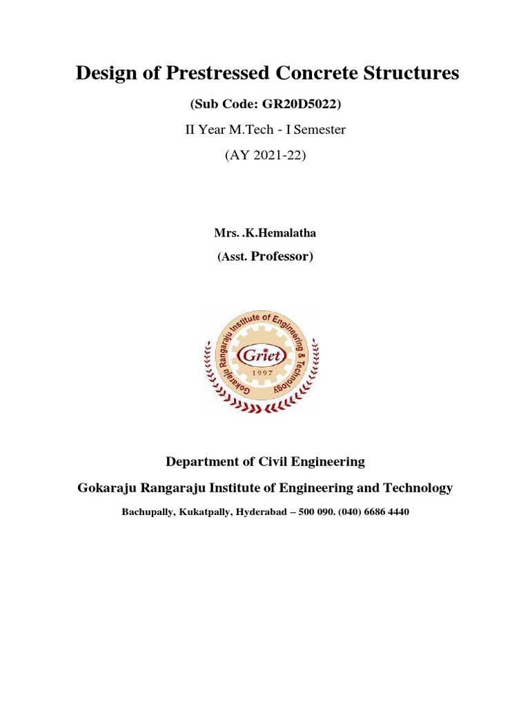 DPSC | PDF | Prestressed Concrete | Civil Engineering