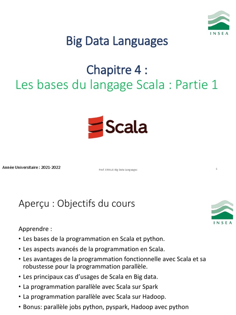 Introduction à la Programmation Scala | PDF | Structure de contrôle ...