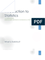 1 Introduction To Statistics Sta102