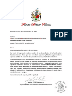 Carta U.E.P.I.E. Don Simón - Familia Bolivar Palacios