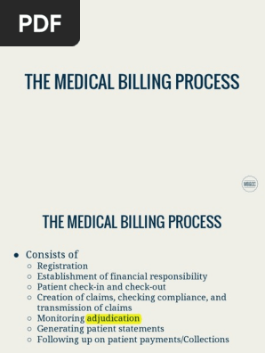3-03 The Medical Billing Process