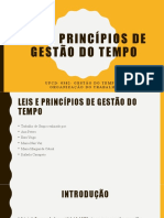 Leis e Princípios de Gestão Do Tempo - Trabalho de Grupo Final