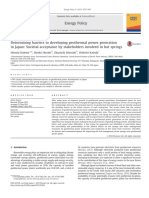 Determining Barriers To Developing Geothermal Power Generation in Japan