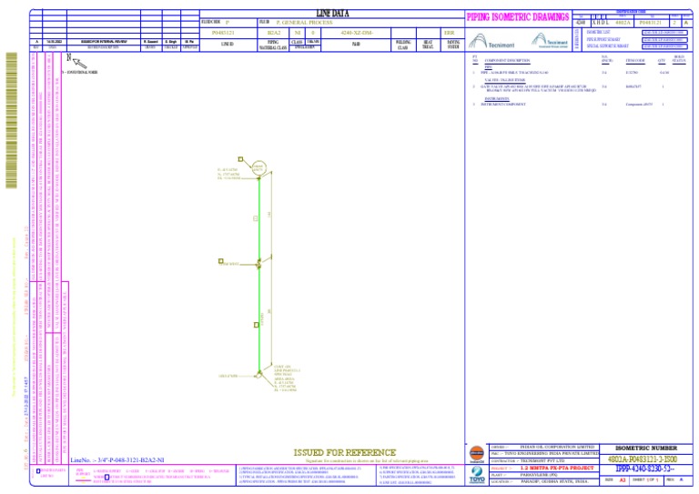 Line Data: Piping Isometric Drawings | PDF | Pipe (Fluid Conveyance ...