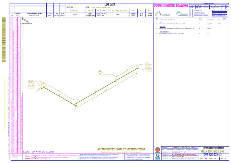 Line Data: Piping Isometric Drawings | PDF | Pipe (Fluid Conveyance ...