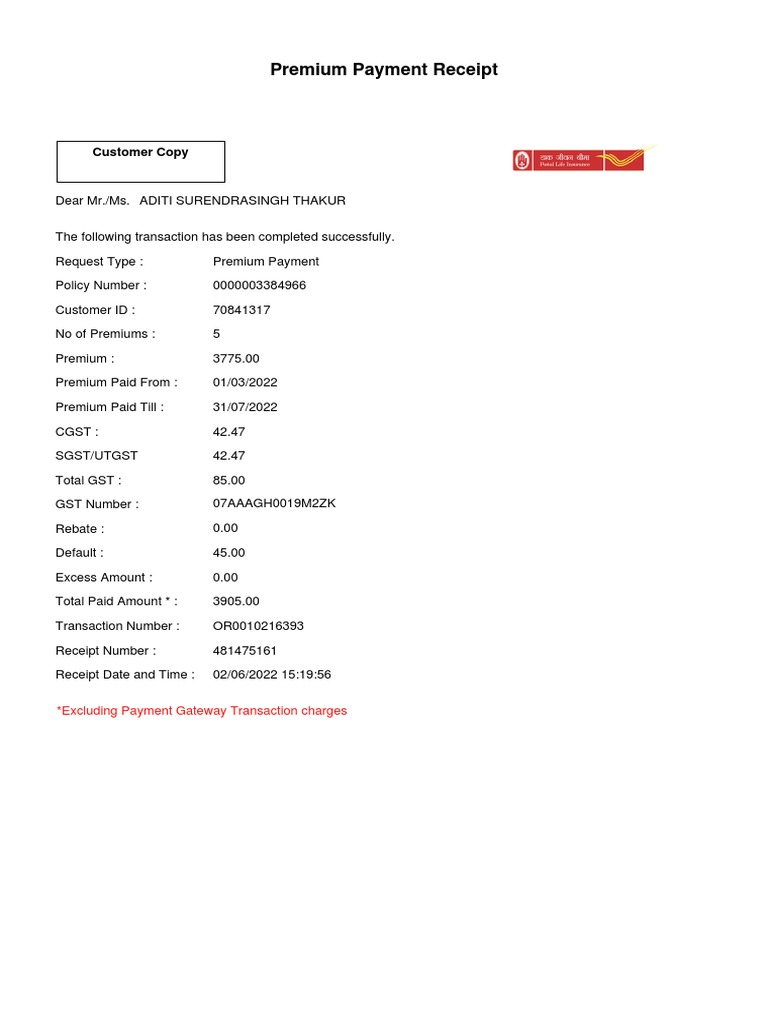 Making Timely Premium Payments