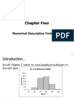 Numerical Descriptive Techniques