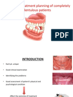 Diagnosis & Treatment Planning of Completely Edentulous Patients