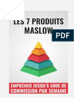 Les 7 Produits Maslow
