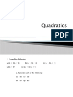 P2 Quadratics