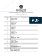 Lista de ferramentas de manutenção de bateria antiaérea