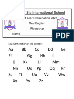 Playgroup Oral English