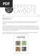 Perf and PCB Effects Layouts - NPN Fuzz Face