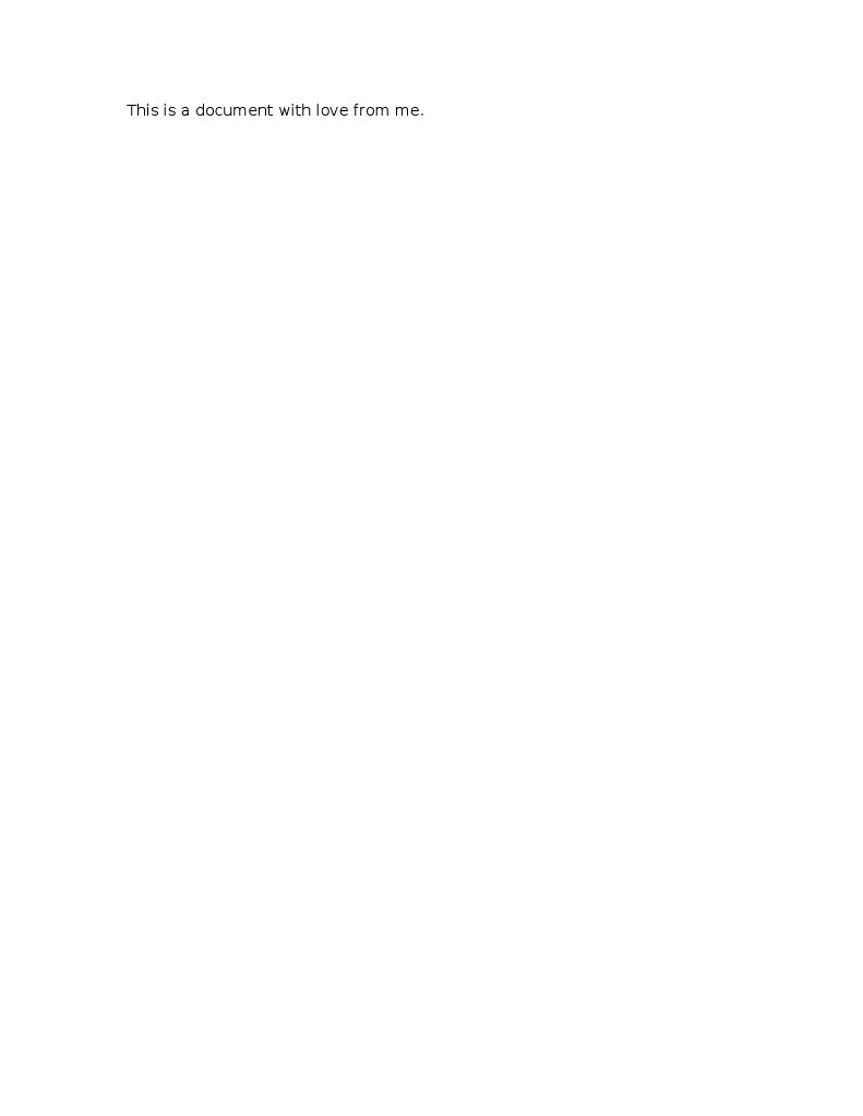 A Heartfelt Message Document | PDF