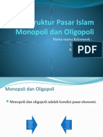 Struktur Pasar Islam Monopoli Dan Oligopoli