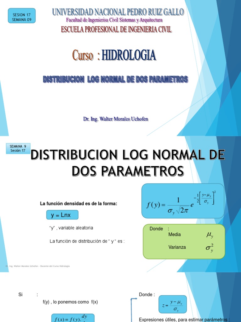 17.sesión 17-Semana 09-Log Normal 2 Parámetros | PDF | Distribución ...