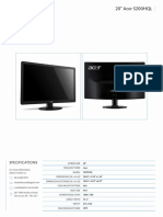 ScarabDigital - 20 - Acer S200HQL - InfoSheet