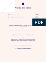 Menu Influences Juillet PDF